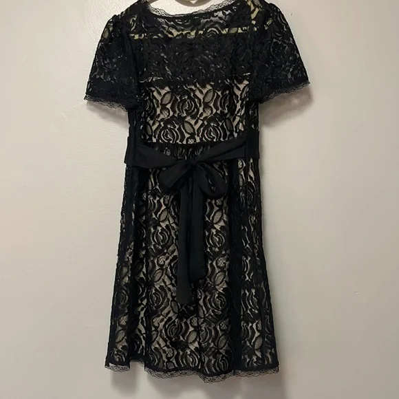 Pretty lace dress. Off white lining. Size small - Picture 5 of 5
